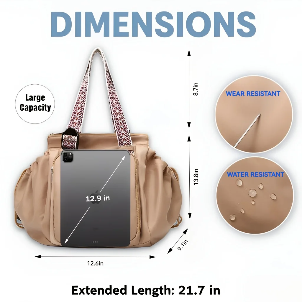 New Large Capacity Travel Bags Fashionable Waterproof Car Storage Backpack Multiple Pockets Handbag For Women