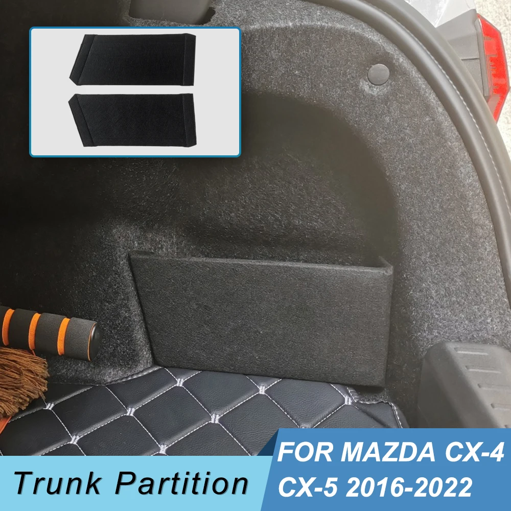 For Mazda Cx4 Cx5 20162021 Car Accessories Flannel Trunk Side