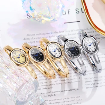 Elegant Oval Roma Dial Women Quartz Watch Fashion Bracelet Strap Ladies Wristwatch Reloj Mujer Girls Clock Gift 5