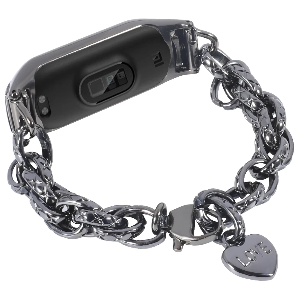 Metal Strap For Xiaomi Mi Band 8 7 6 5 4 3 Stainless Steel Bracelet Smart Watch for Mi Band 8 7 6 Strap Mi Band 5 4 Wrist Strap