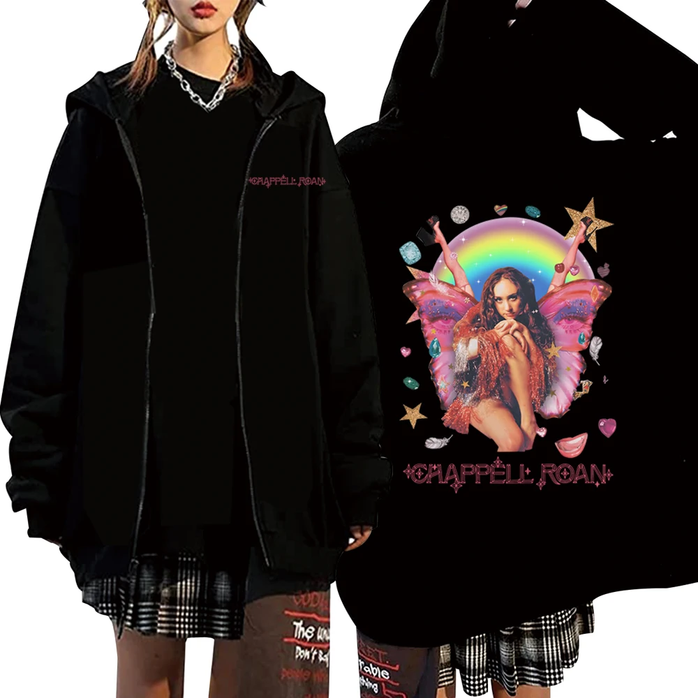 Sweat à Capuche Chappell Roan - Imprimé Dessin Animé Tendance - Unisexe Coupe Décontractée - Coton Confortable - 4