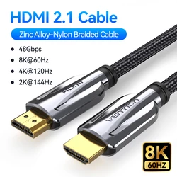 Vention Ultra High - Speed 8K HDMI 2.1 Cable with Dolby Vision Enhancement - 3m (8K Zinc Alloy Model)