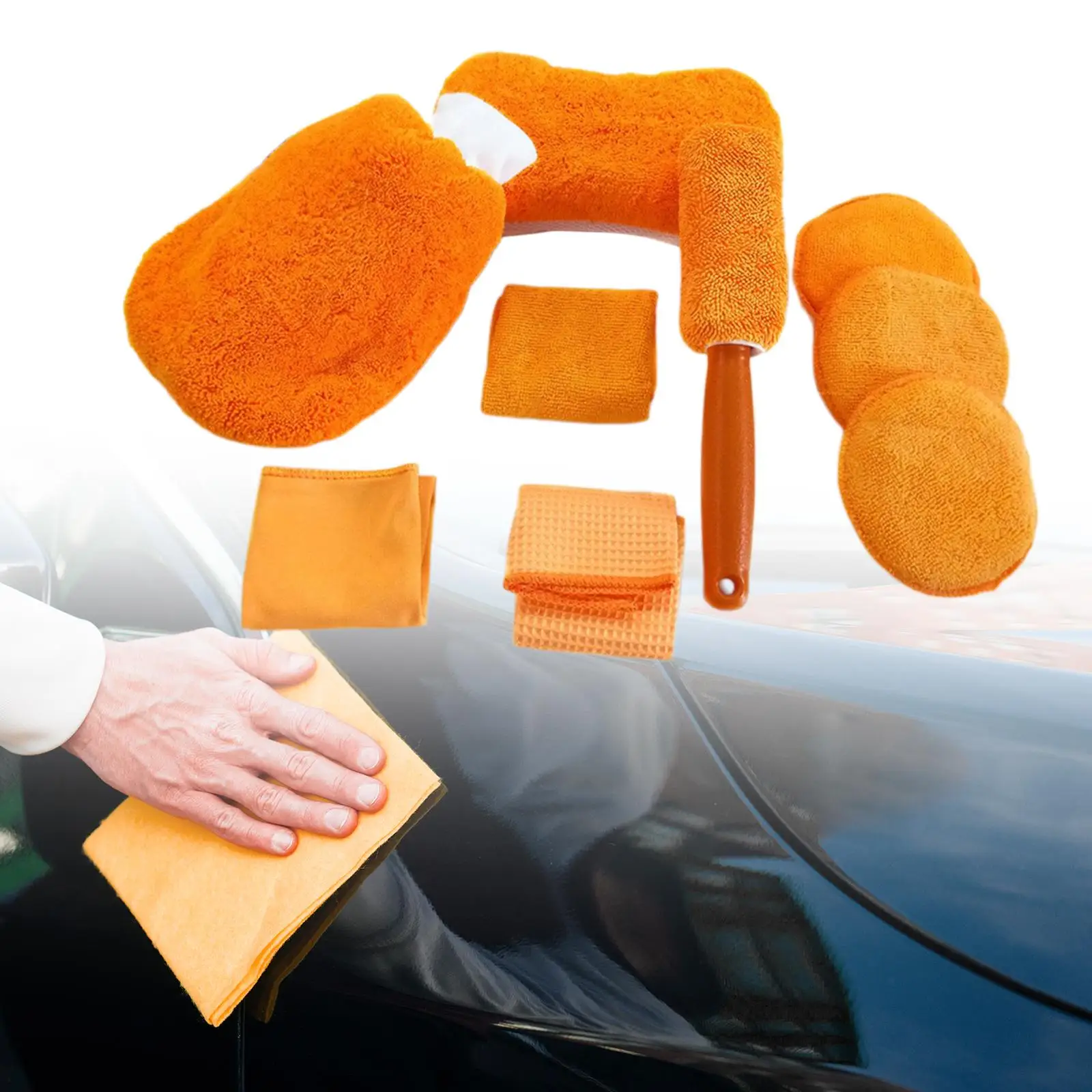 9Pcs Generic Car Wash Cleaning Kits Auto Accessories for Home Household