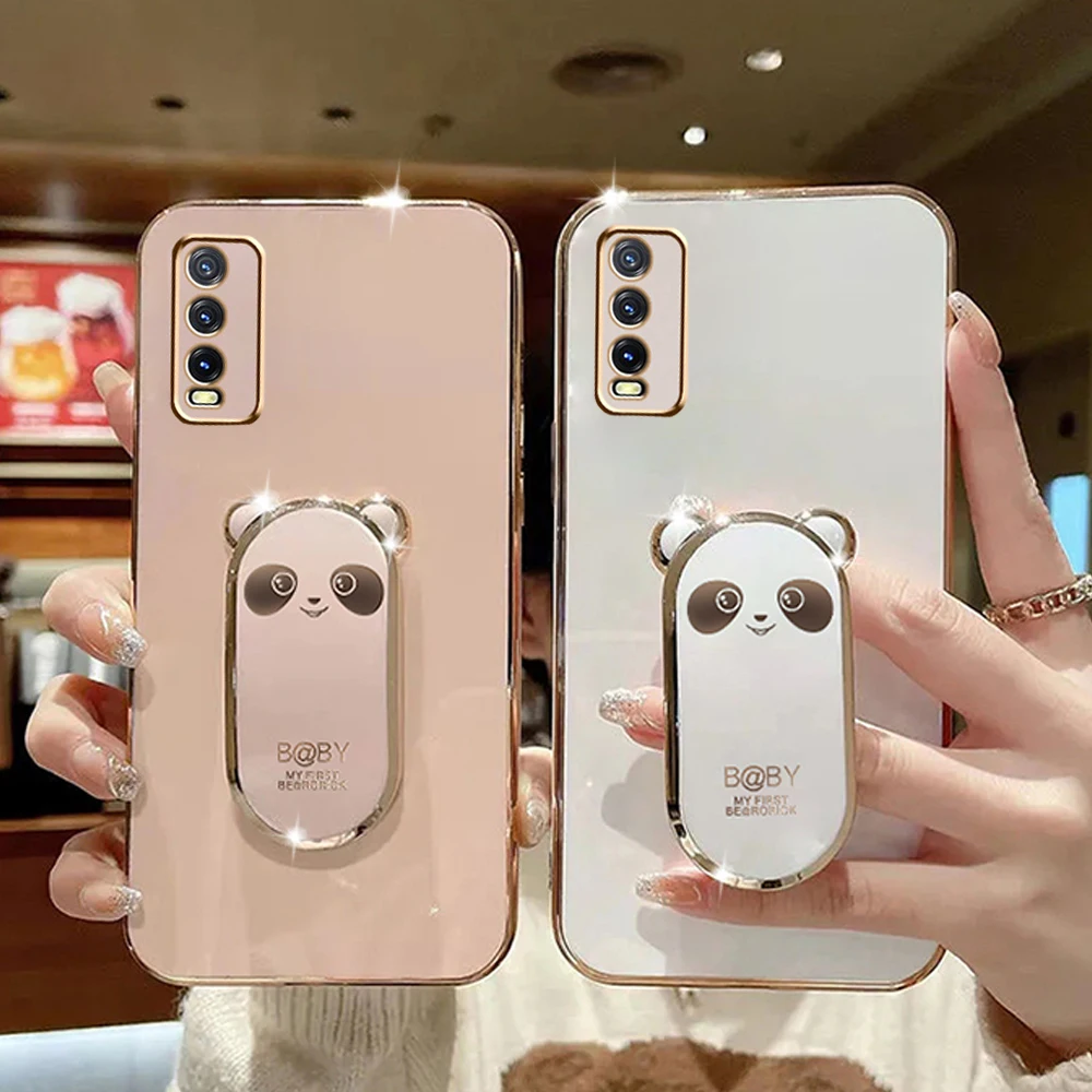 Placcatura Orso Pieghevole Caso Del Basamento Per Vivo Y20 Y20S Y12S Y21 Y21T Y21S Y33S Y15S Y17 Y15 Y35 Y16 Y22 Y22S Y02 Y95 Y93 Y91 Copertura_voghion.com