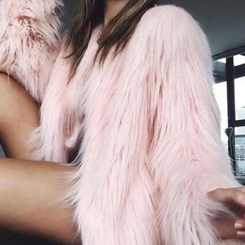 Winter Girls Faux Fur Coat Cotton Padded Thicking Baby Girls Jacket Fur Baby Girl Clothes Warm Winter Parka Outerwear