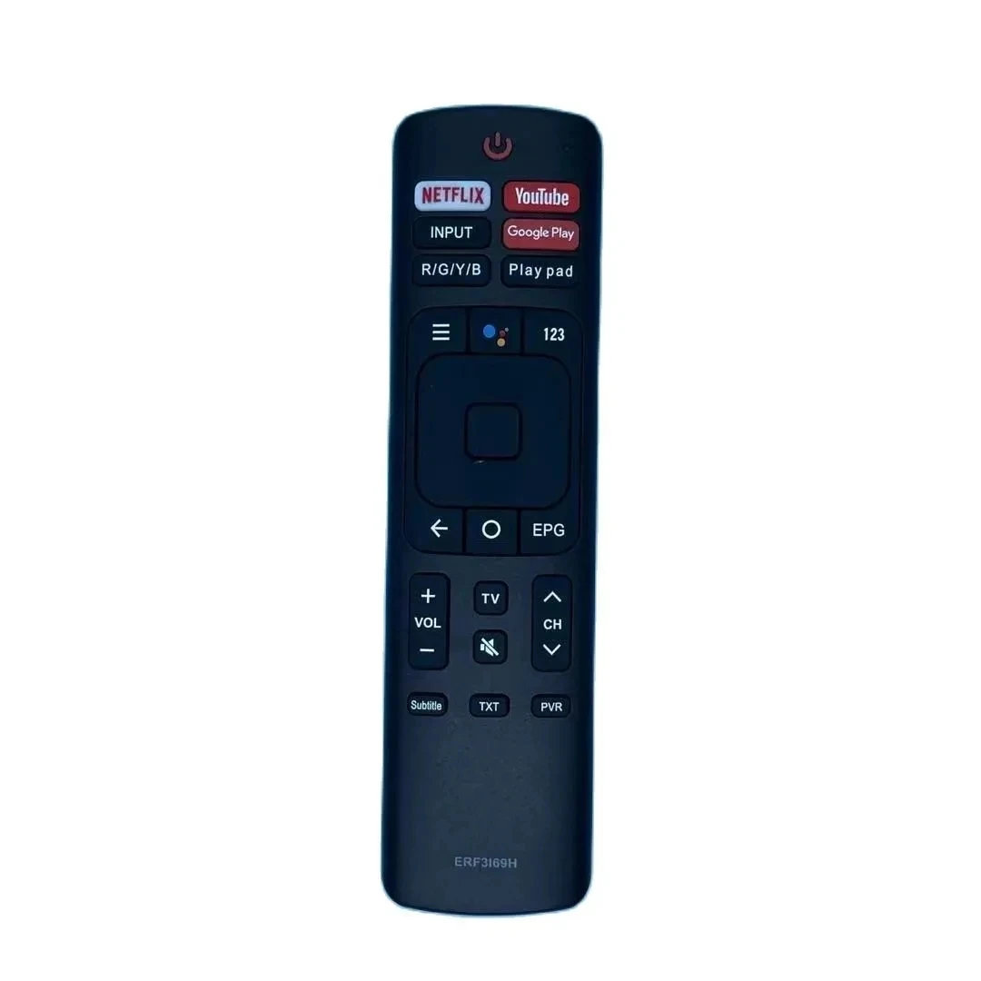 NETFLIX 유튜브 단추 장착 신형 교체 리모컨, Hisense LCD 4K UHD TV에 적합, ERF3I69H
