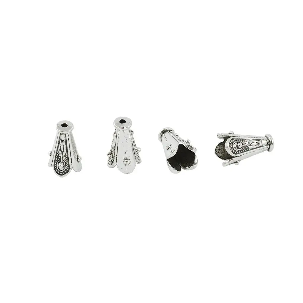 

100 Pieces Chain End Bead Caps Tassel Ends DIY Jewelry Supplies