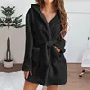 103668-4439cd.jpg Hiver femmes Robe de bain moelleux en peluche pyjamas dames Sexy à capuche Robe de couleur unie chaud peignoir femme vêtements de détente
