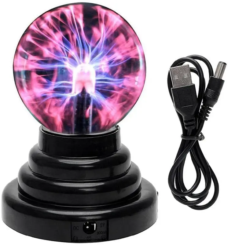 

USB ion Ball electrostatic Magic Ball Cool Science Toys Touch Activated Lightning Globe for Use As Parties Decorations