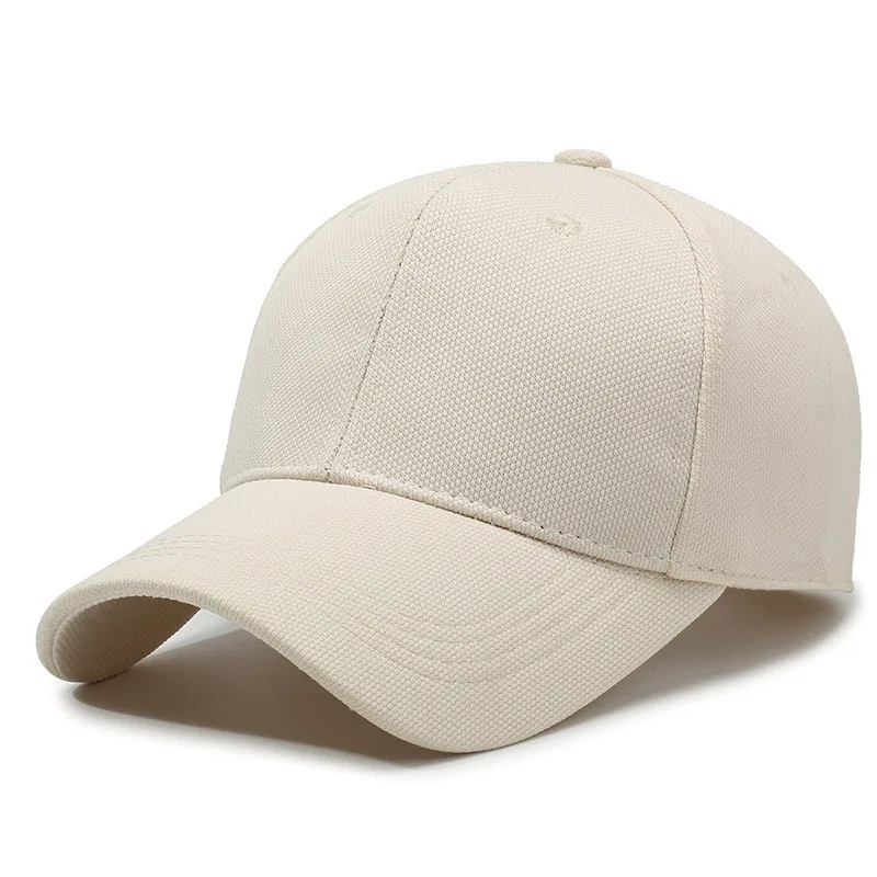Solid Color Hard Top Baseball Cap for Men & Women - Breathable Sporty Casual Sun Hat