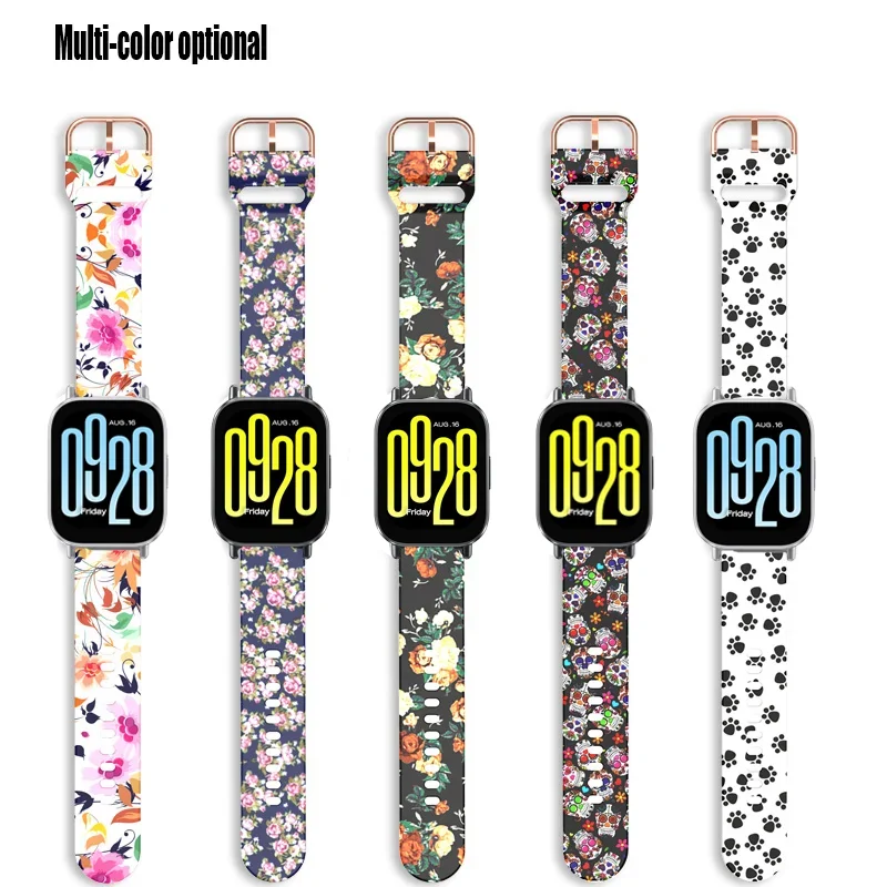 Vibrant Printed Silicone Sport Strap Wristband Accessories