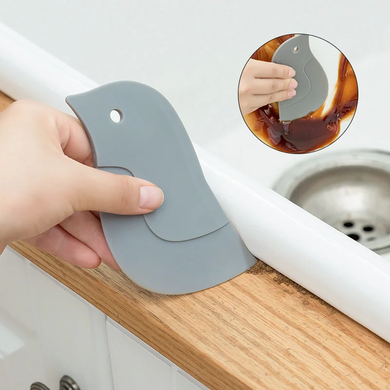 Multifunctional Oil Scraper Penguin Soft Scraper Kitchen Baking Tool Stove Dirt Remover Oil Kitchen Cleaning Tool oil scraper