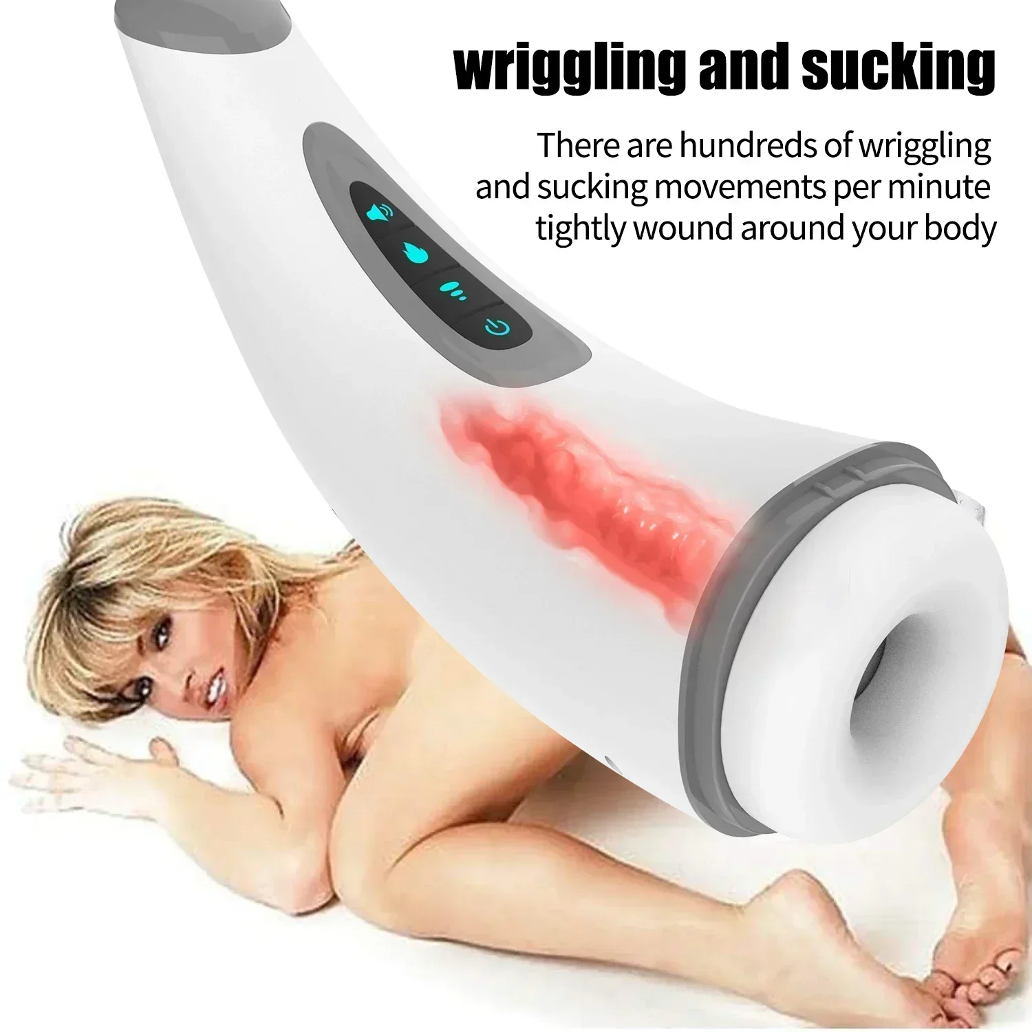 Real Automatic Sucking Male Masturbation Cup Oral Vagina Adult Suction Vibrator Masturbator Toys For Men Sex Machine
