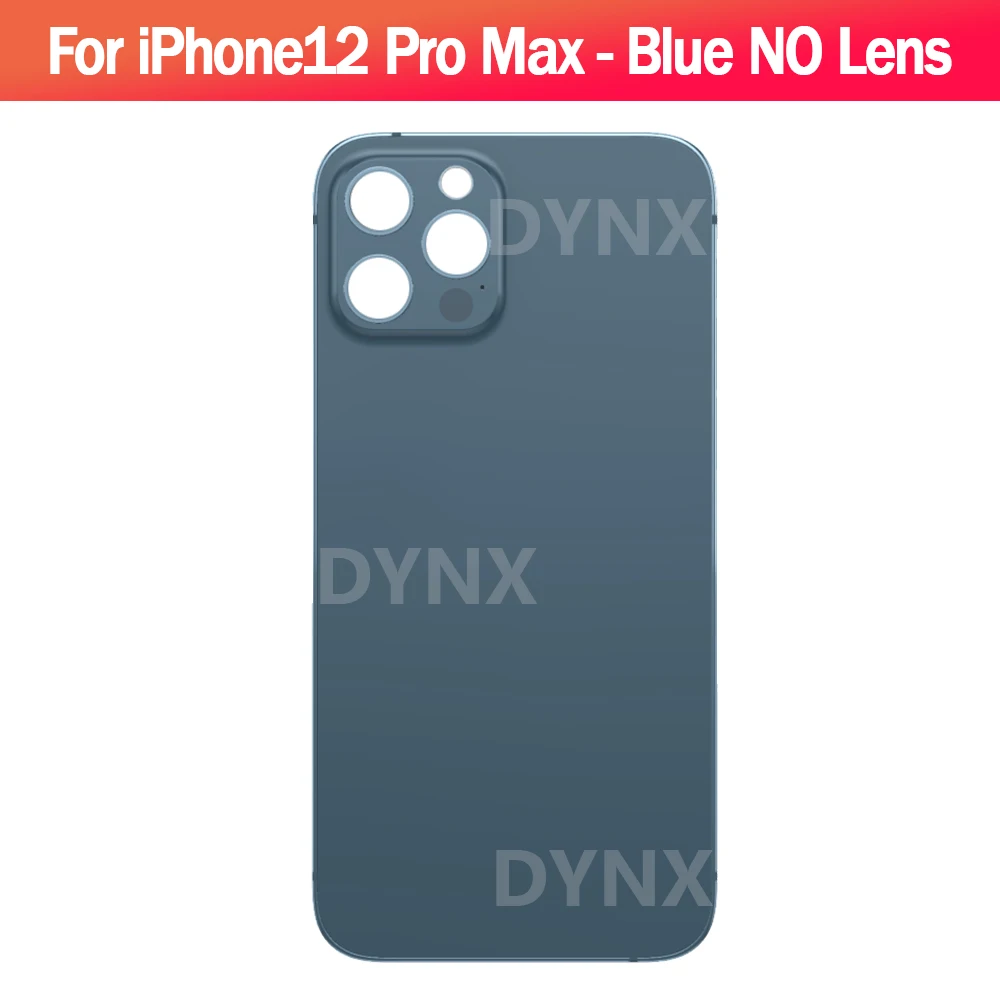 아이폰12 프로 맥스 후면 유리 커버, 빠른 교체용 하우징 배터리 커버, 빅홀 후면 유리 (렌즈 없음)