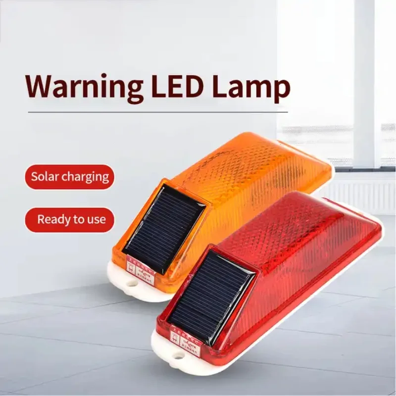 

LED Solar Warning Lamp Traffic Road Safety Flashing Car Emergency Light Waterproof Driving Contour Guardrail Obstruction Lights