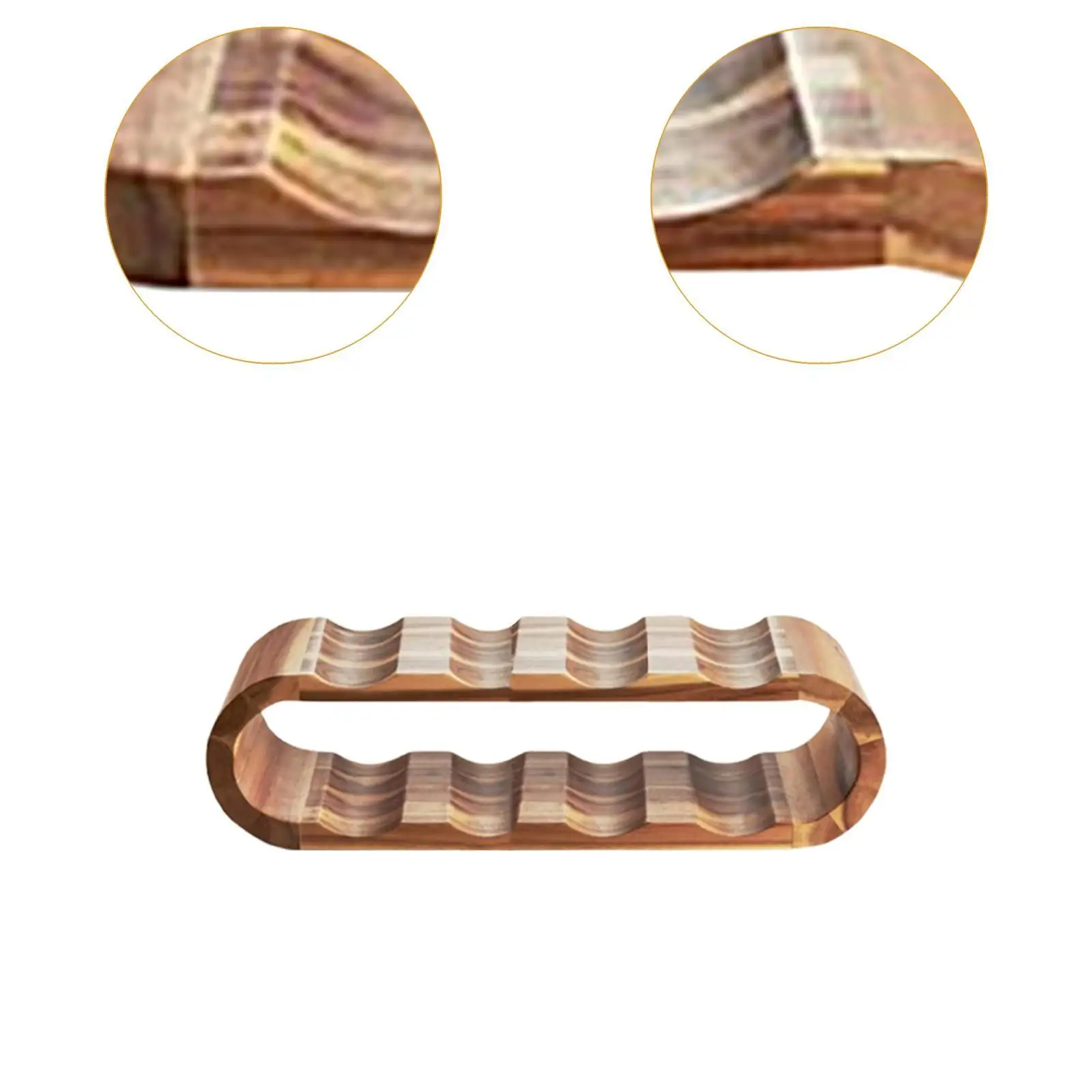 Wood Wine Rack Bottle Organizer Wine Cellar Storage Bracket Holder Wine Stand for Cabinet Countertop Bar Living Room Decoration