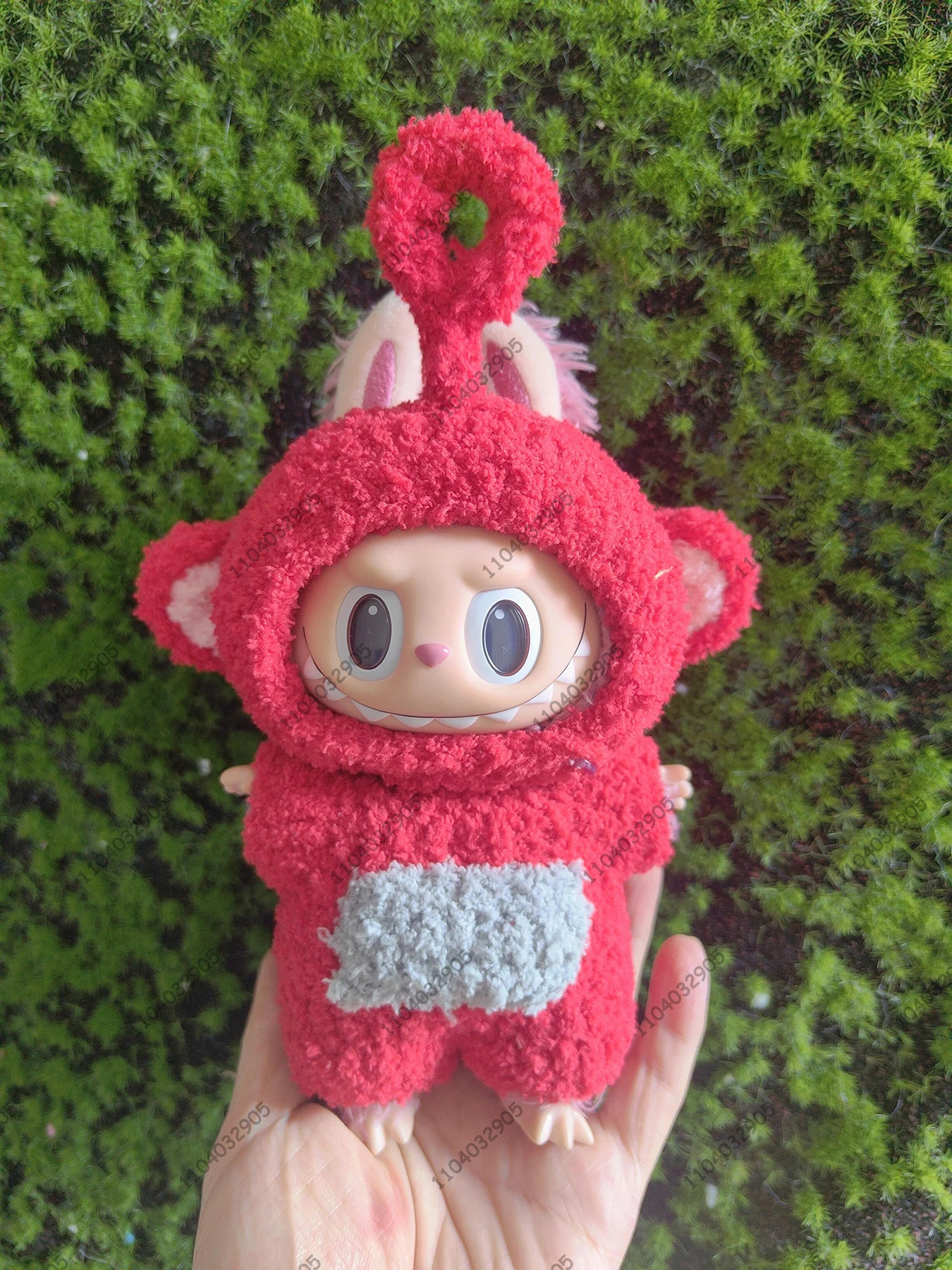 Labubu The Monsters Teletubbies Costume Dipsy Tinky Winky Clothes 1:1 Original Replica Vinyl Doll Action Figure Bag Charm Gift