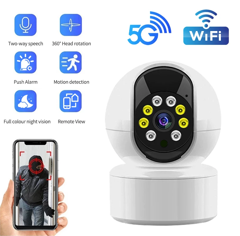 

IP-камера видеонаблюдения беспроводная с поддержкой Wi-Fi и датчиком движения