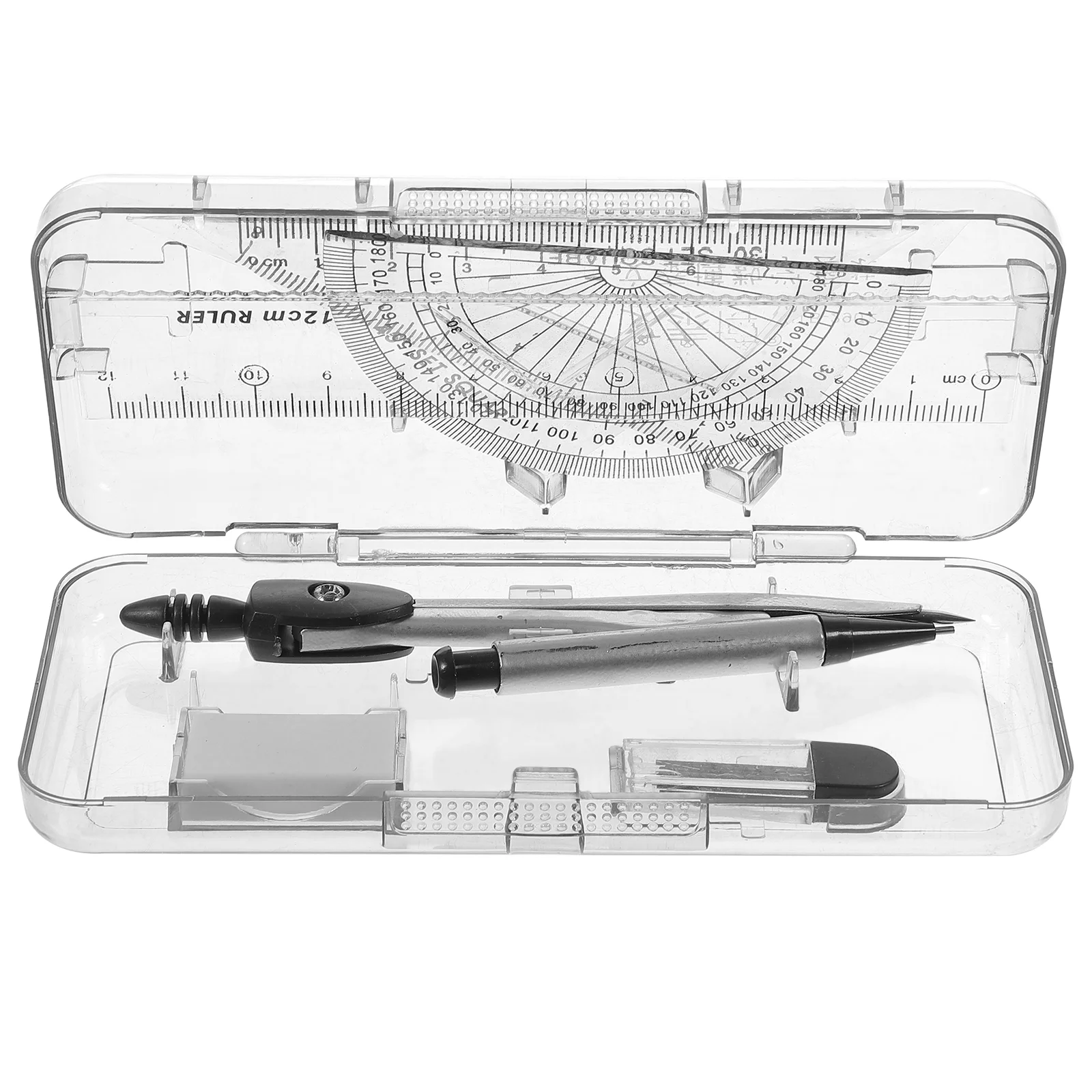 

1 Set Compass for Geometry, 7 Geometry Precision Tool Protractor for Geometry Drawing Compass Drafting Tools for School,