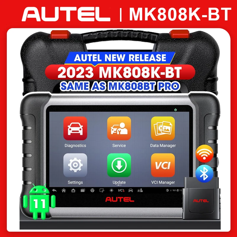 Autel Maxicom Mk808Kbt Mk808K-Bt Strumento Diagnostico Uguale Allo Scanner Mk808Bt Pro Obd2 Scanner Diagnostico Di Test Attivo Fca Autoautoth