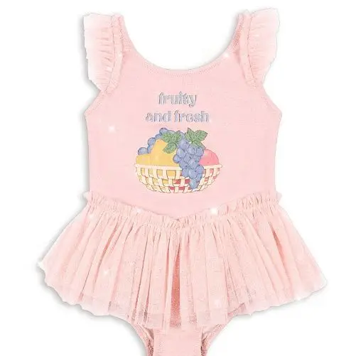 Kids Swimwear for Girls New Summer Cherry KS Toddler Boys Clothes Baby Swimsuit Flower Swimwear Children Cute Bow Bikini Set - 4