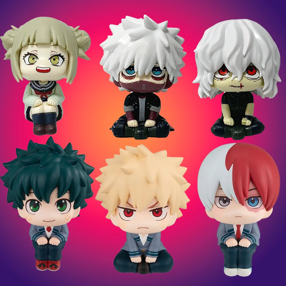 10CM Q-Version MY HERO ACADEMIA Anime-Figur Katsuki Bakugo Deku Todoroki Shoto Actionfigur Spielzeug Weihnachtsgeschenke für Jungen und Mädchen