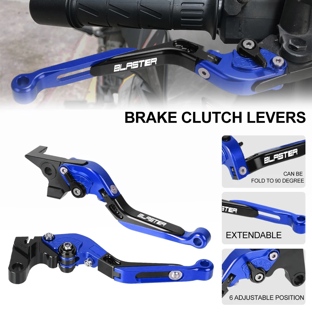 

Motorcycle CNC Handbrake Adjustable Folding Extendable Handle Brake Clutch Levers For Yamaha Blaster YFS 200 YFS200 2005-2006