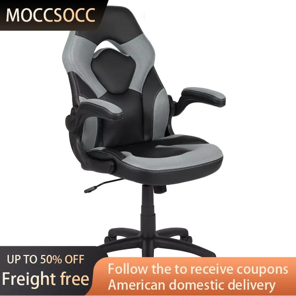 

X10 Gaming Chair Racing Office Ergonomic Computer PC Adjustable Swivel Chair With Flip-up Arms Chaise Bureau Recliner Furniture