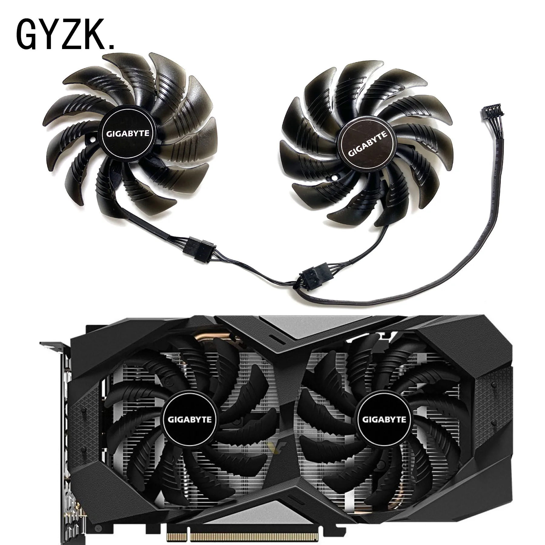 Gigabyte-substituição de Placa Gráfica Geforce Rtx2060 Gtx1660 1660ti 1660 Super Fan T129215su Novo