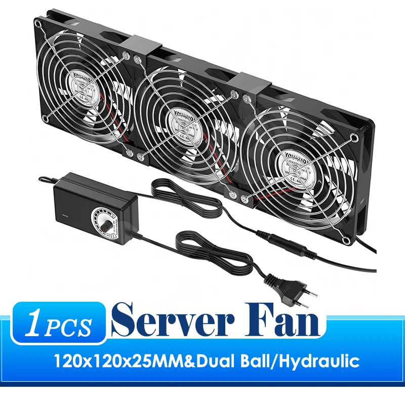 120mm 3000RPM 선풍기 냉각 컨트롤러 12cm 12V 220V Btc 기계 섀시 워크스테이션 캐비닛 라디에이터 서버 선풍기