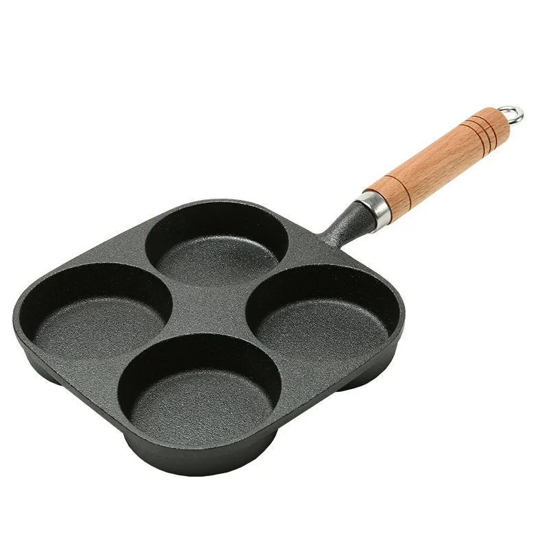 GIANXI Non Stick Frying Pan 4 Hole Breakfast Burger Egg Pancake Maker  Medical Stone Omelet Pan Kitchen Cooking Utensils