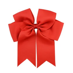 Elegant 6 - Inch Colorful Hair Bow Clip (Bowknot - 12)