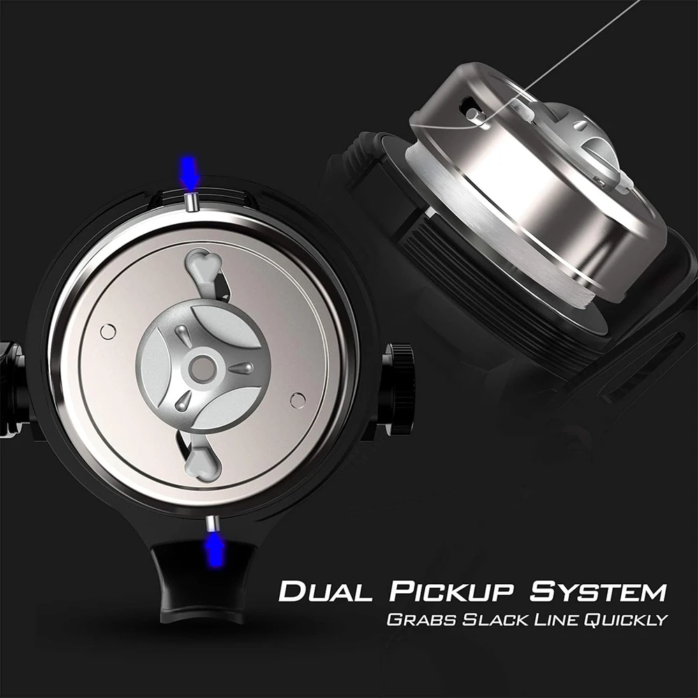 Zukibo Tidal Spincast بكرة صيد معدنية مقلاع المنجنيق 4.0:1 مقبض قابل للتبديل - Image 3