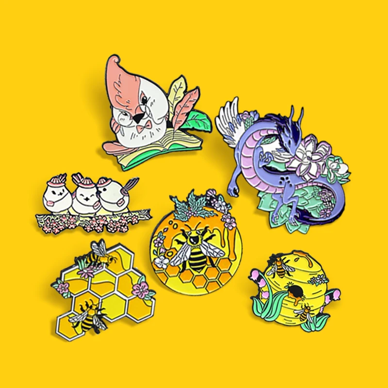 Enamel Brooches Jewelry Enamel Bee Brooch Pins Pin Enamel Dragons enamel-brooches-jewelry-enamel-bee-brooch-pins-pin-enamel-dragons
