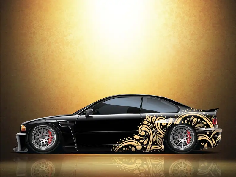 

Custom Tatau Wrap Design, Pattern Wrap design Art, Universal fit car wrap, Partial Wrap
