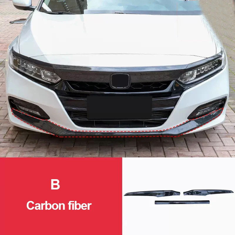 thumbnail image 1 of Moldura de parachoques delantero para Honda Accord 10th Hybrid 2018 2019 2020 2021 ABS, cubierta inferior trasera, tira de moldura para portón trasero, accesorios, 1 of 5