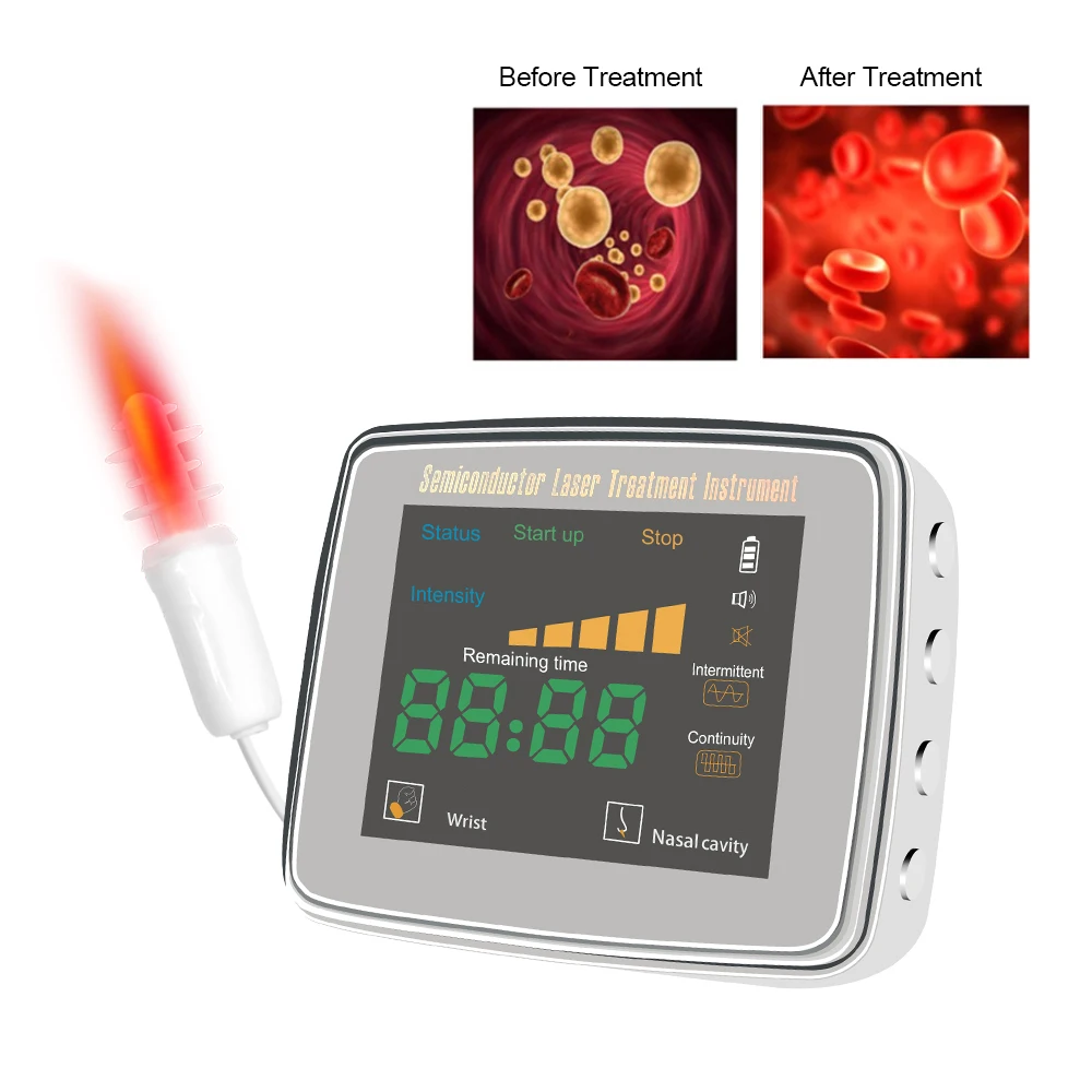 650NM Laser Noninvasive Irradiate Semiconductor Laser Treatment Instrument Hyperglycemia Hypertention Diabetes Therapy Device