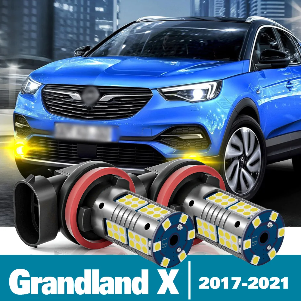 2pcs LED Fog Light For Opel Grandland X Accessories 2017 2018 2019 2020 ...