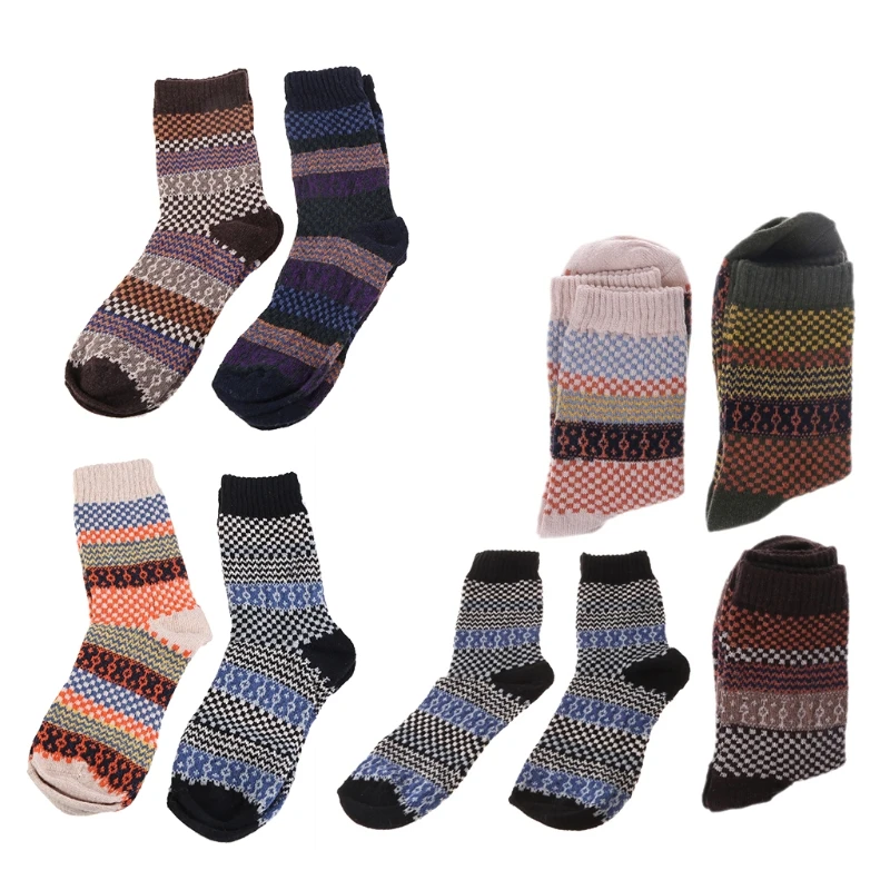 

4Pair Casual Mens Warm Winter Soft Thick Angora Cashmere Rabbit Wool Blend Socks