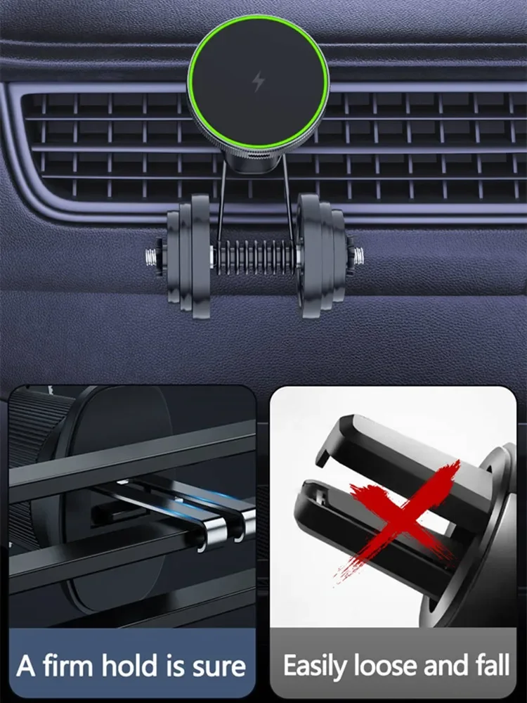 Magnetic Car Wireless Charger for iPhone and Apple Watch
