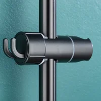 Adjustable ABS Shower Head Holder Shower Holder Clamp Showerhead Rail Slide Bracket Bathroom Accessories Rotation Hook Design 1