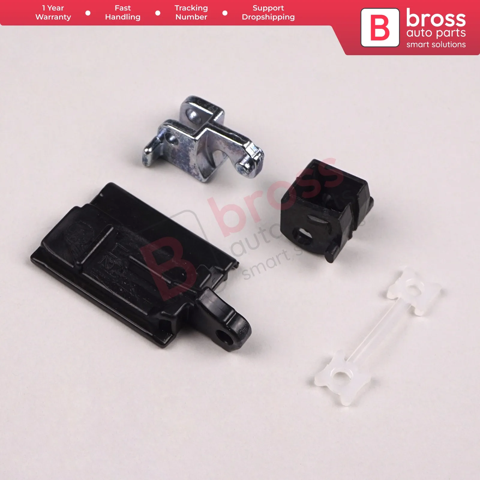 

Bross Auto Parts BSR532 4 Pieces Sunroof Slider Guide Rail Set Left Side for BMW 3 Series E36 1992-1999 Ship from Turkey