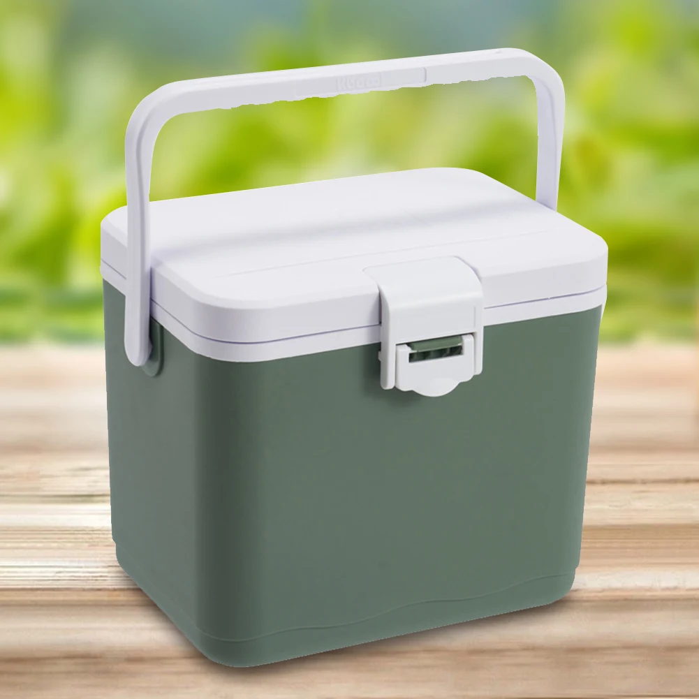 4.5L Camping Car Refrigerator with Handle Barbecue Insulation Box Heat Preservation Food Storage Cooler Box for Beach Picnic