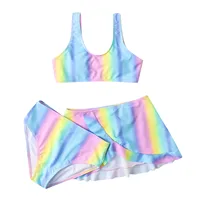 5t Girls Swimsuit Kids Toddler Baby Girls Spring Summer Colorful Print Sleeveless Beach Swimwear Swimsuit Bikini Set Girl 2
