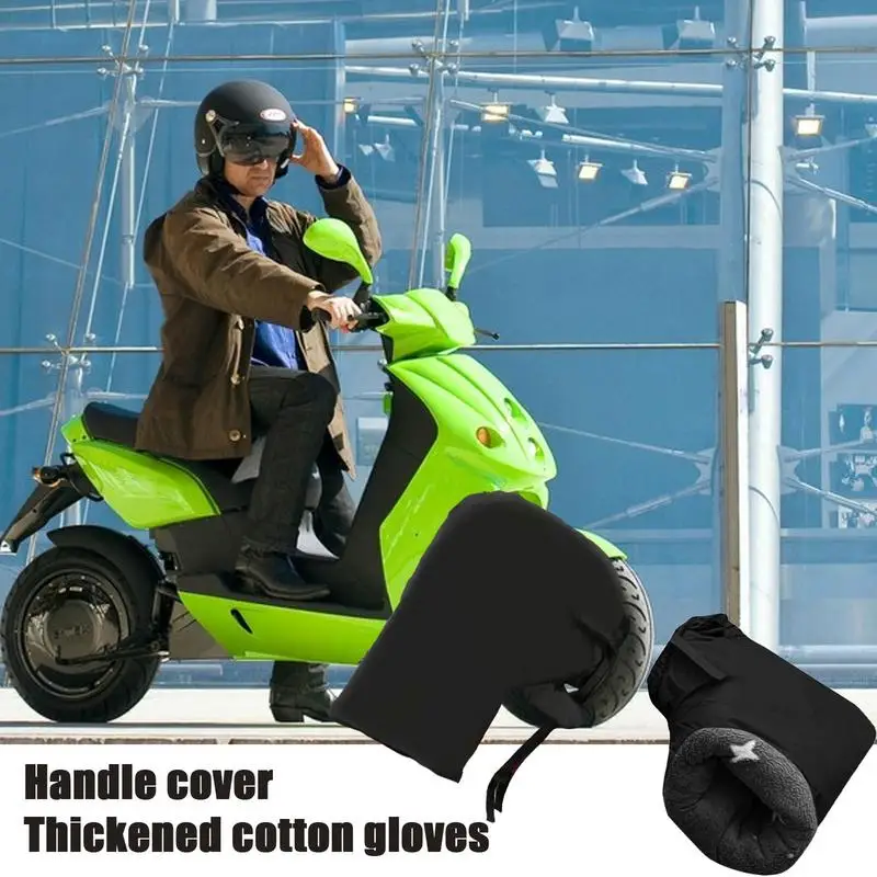 Riding Handlebar Gloves Thick Warm Road Bike Handlebar Gloves For Cycling Motorcycle Mountain Bike Scooter Folding Bicycles 5