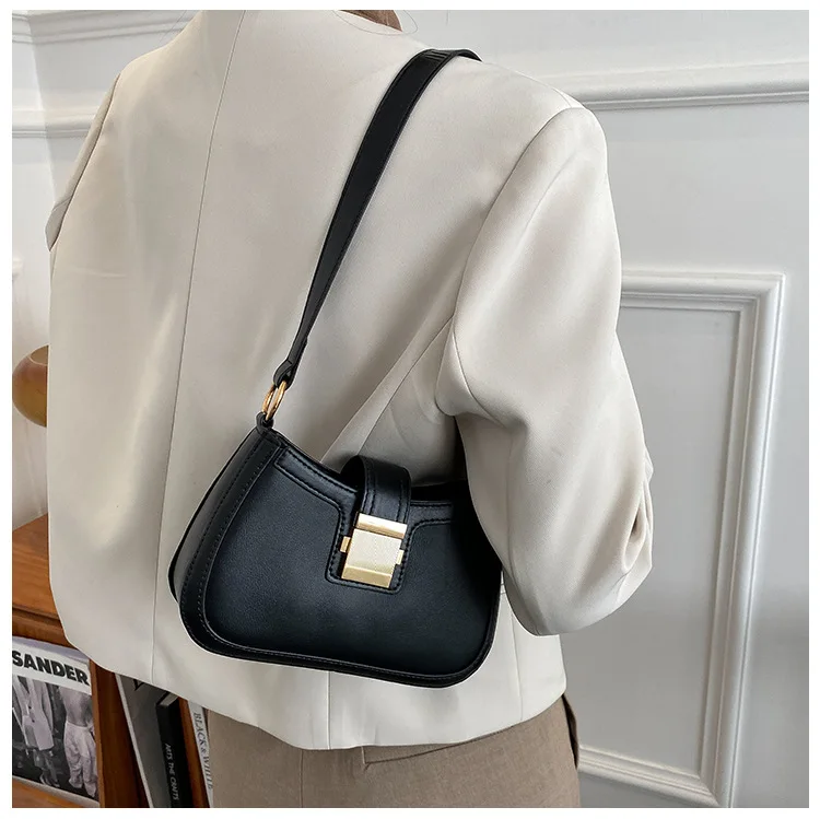 Vintage Style Ladies Shoulder Bag Lacquer Leather Handbag_voghion.com