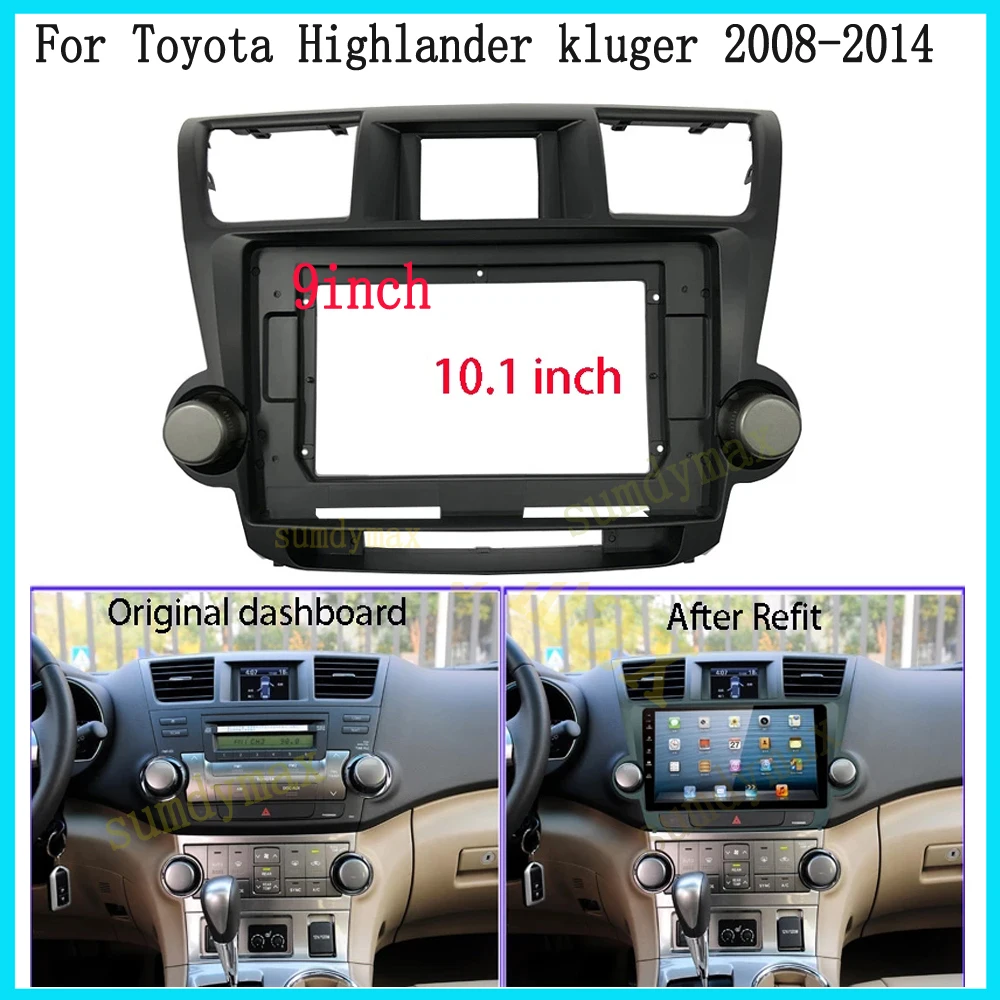 

Автомобильная рама для Toyota Highlander kluger 10,1-2008, 2014 дюйма