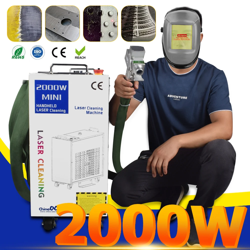2000W Laser Cleaning Machine Cleaning Width 300MM Rust Removal Oil Paint for Metal Rust Removing Machine Laser Cleaner