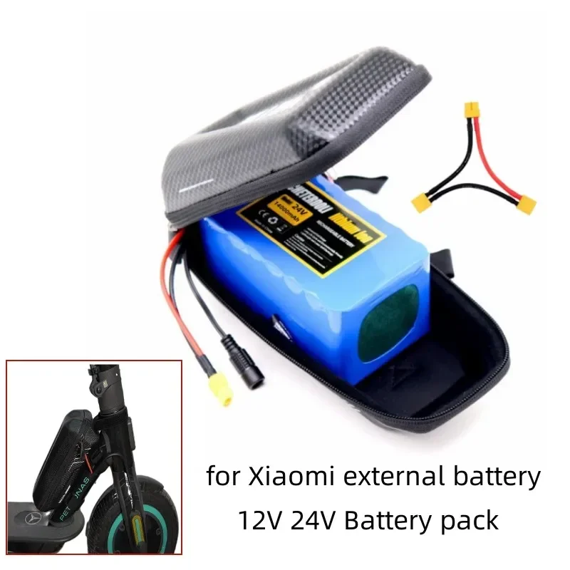 

Для внешнего аккумулятора Xiaomi M365/1s Pro/Mi3/Ninebot Max G30,12 В/24 В 25 Ач Аккумулятор и сумка для аккумулятора +(XT60) Серия boost cable