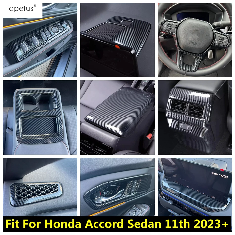 

Window Lift Handle Bowl / Water Cup / Steering Wheel / Navigation Cover Trim Accessories For Honda Accord Sedan 11th 2023 2024